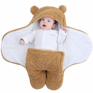 Alternative view of 2.0 Tog Fleece Baby Bear Swaddle Plush Wrap Blanket