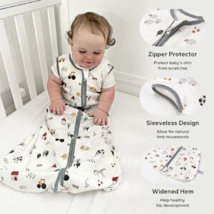 Alternative view of 0.5 TOG 2 Pack 100% cotton Summer Baby Sleep Sack 0-24 Months