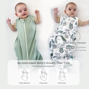 Alternative view of 2 Pack 0.5 TOG  Sleeveless Baby Sleep Bag 100% Cotton 0-18 Months